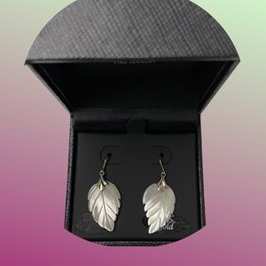 Leaf Earrings in 10k Gold